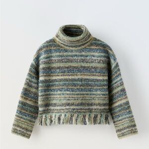 Zara knitted sweater and skirt